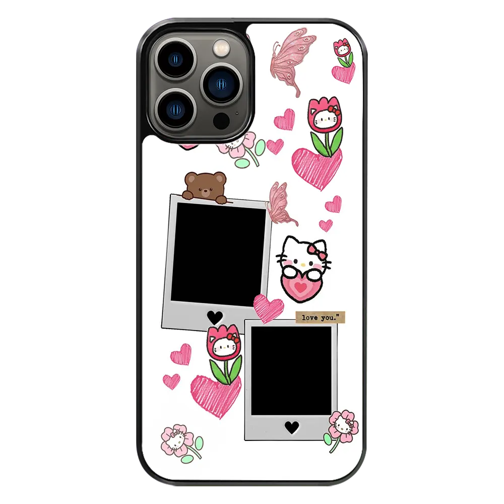 Polaroid Personalised Glass Phone Case