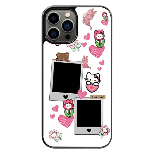Polaroid Personalised Glass Phone Case