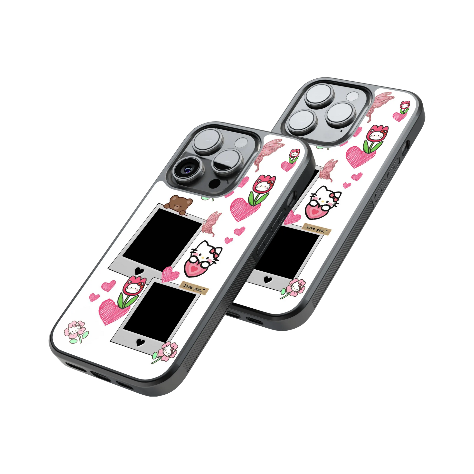 Polaroid Personalised Glass Phone Case