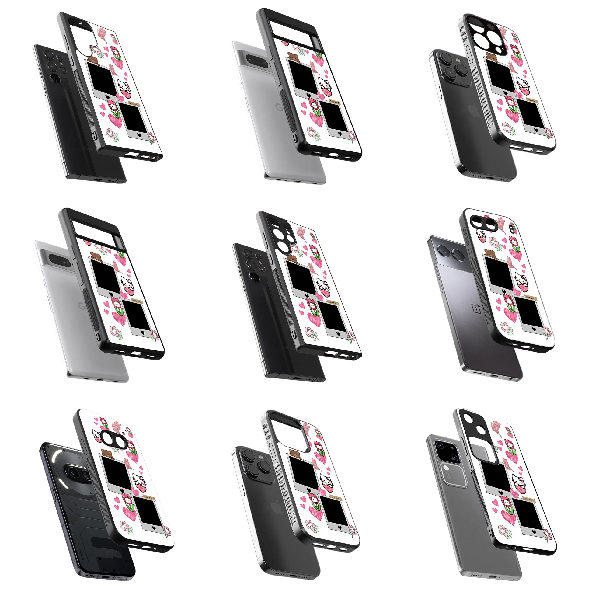 Polaroid Personalised Glass Phone Case