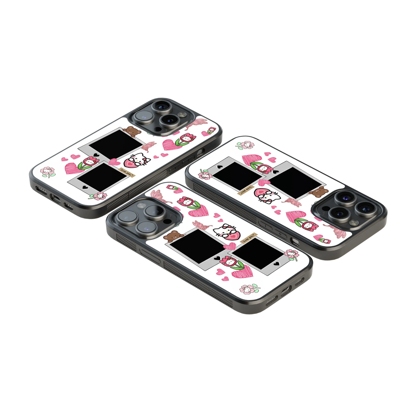 Polaroid Personalised Glass Phone Case