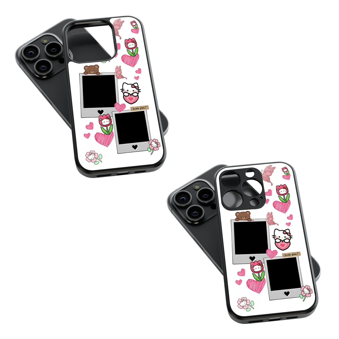 Polaroid Personalised Glass Phone Case