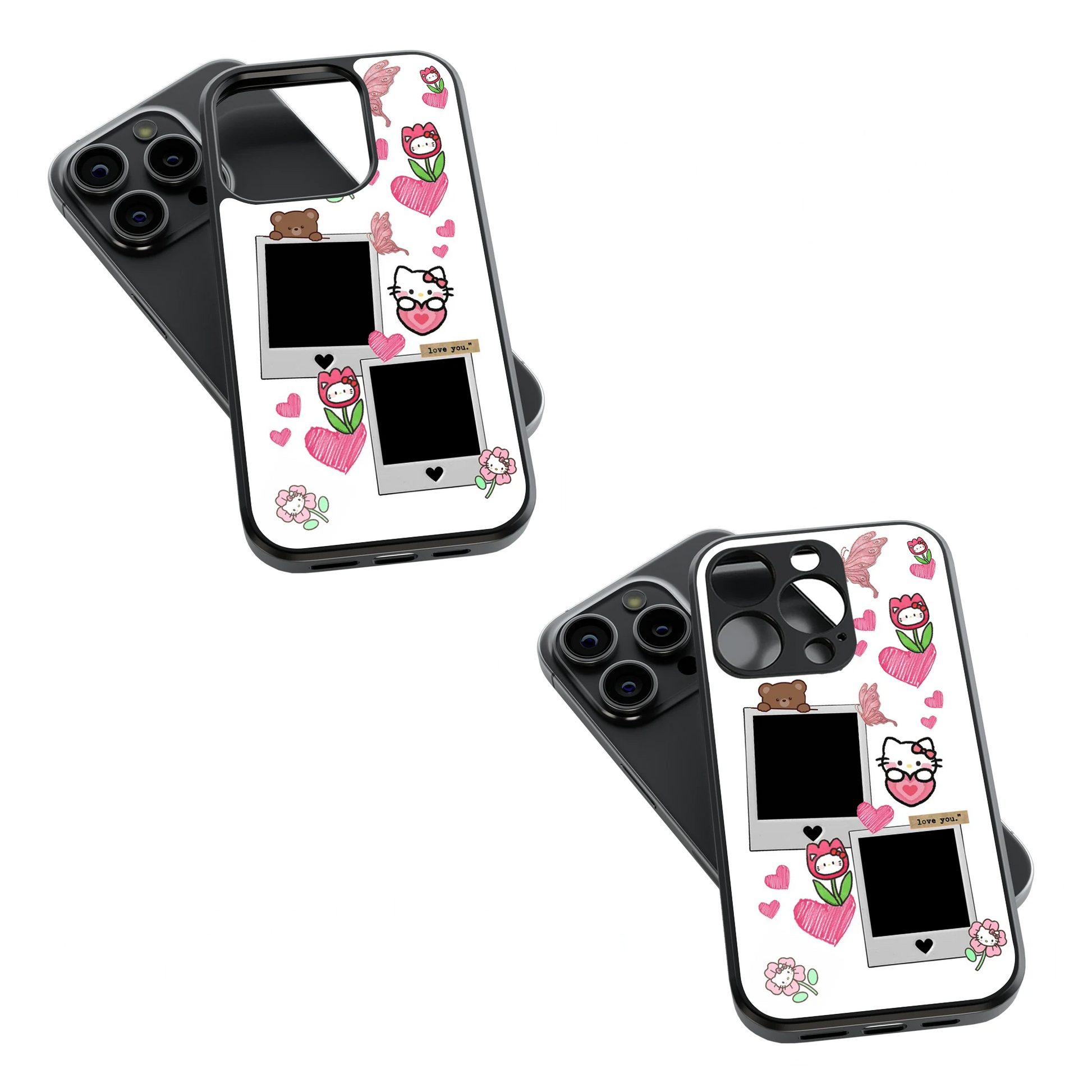 Polaroid Personalised Glass Phone Case