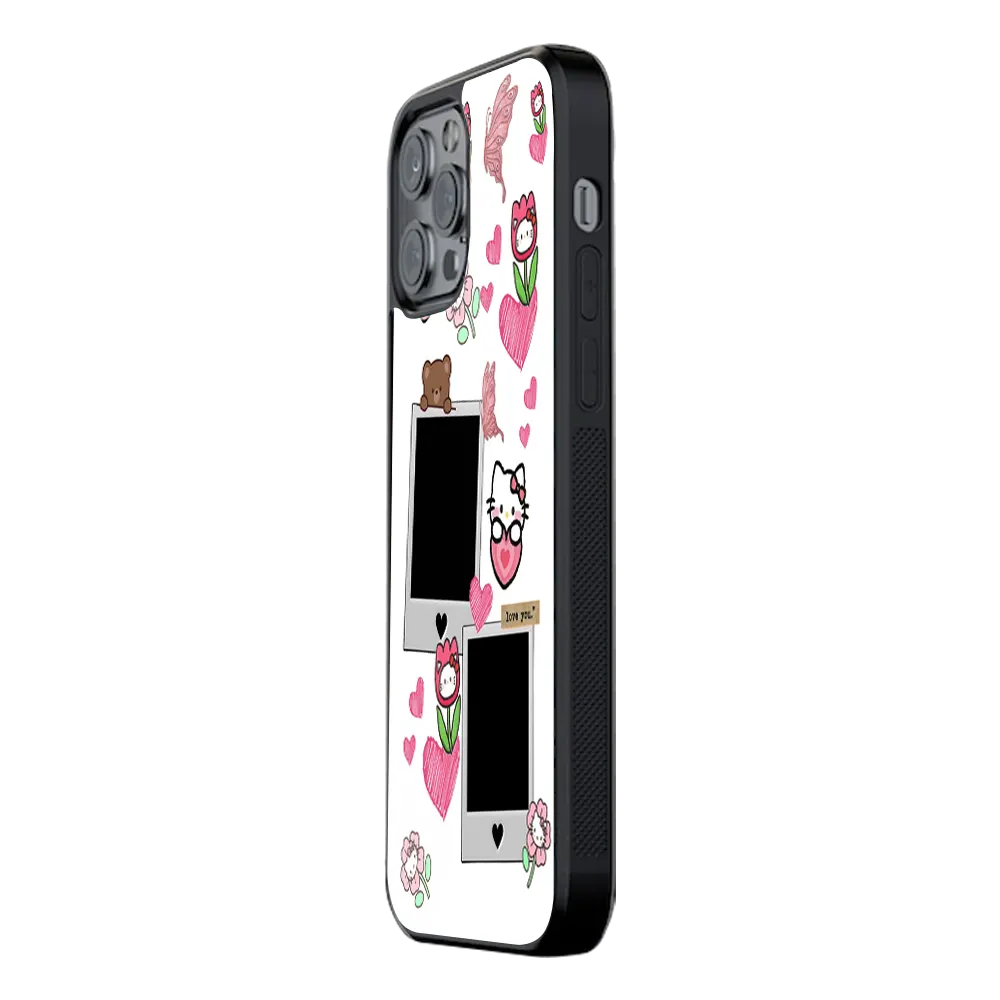 Polaroid Personalised Glass Phone Case