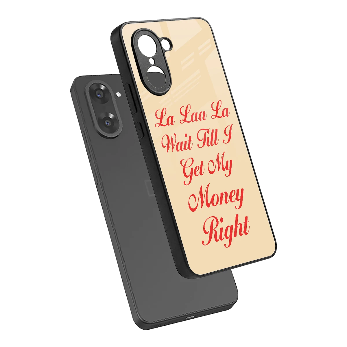 La Laa La sleek oneplus nord ce5 5g cover with tempered glass back and TPU edges