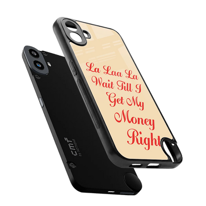 La Laa La sleek cmf nothing phone 1 cover with tempered glass back and TPU edges