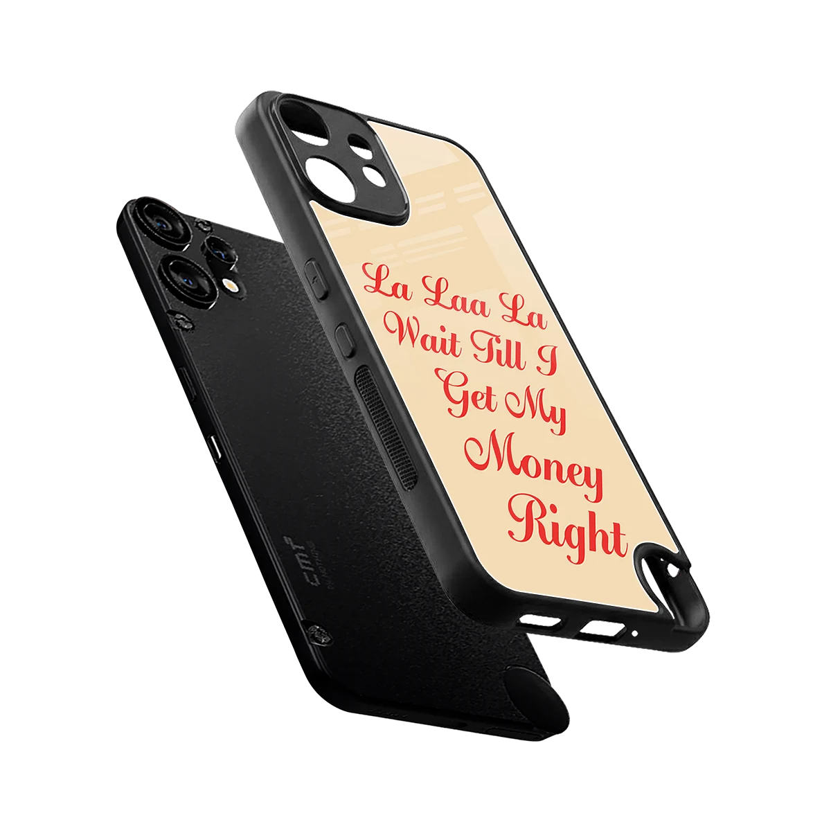 La Laa La sleek cmf nothing phone 2 pro cover with tempered glass back and TPU edges