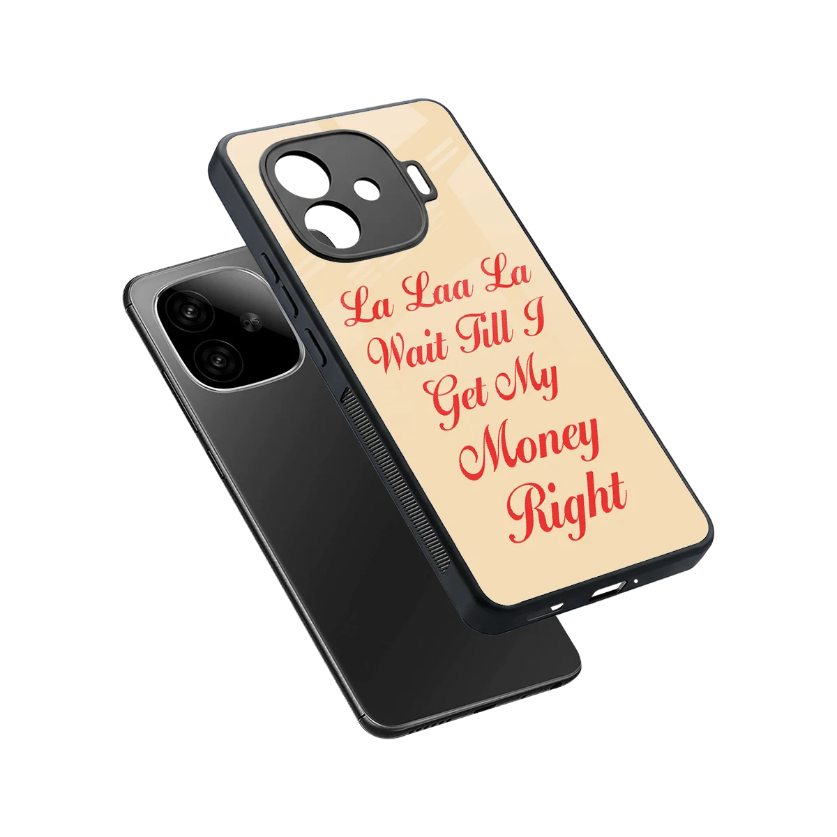 La Laa La sleek iqoo neo 10r 5g cover with tempered glass back and TPU edges