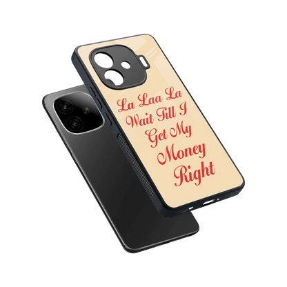 La Laa La sleek iqoo neo 10r 5g cover with tempered glass back and TPU edges