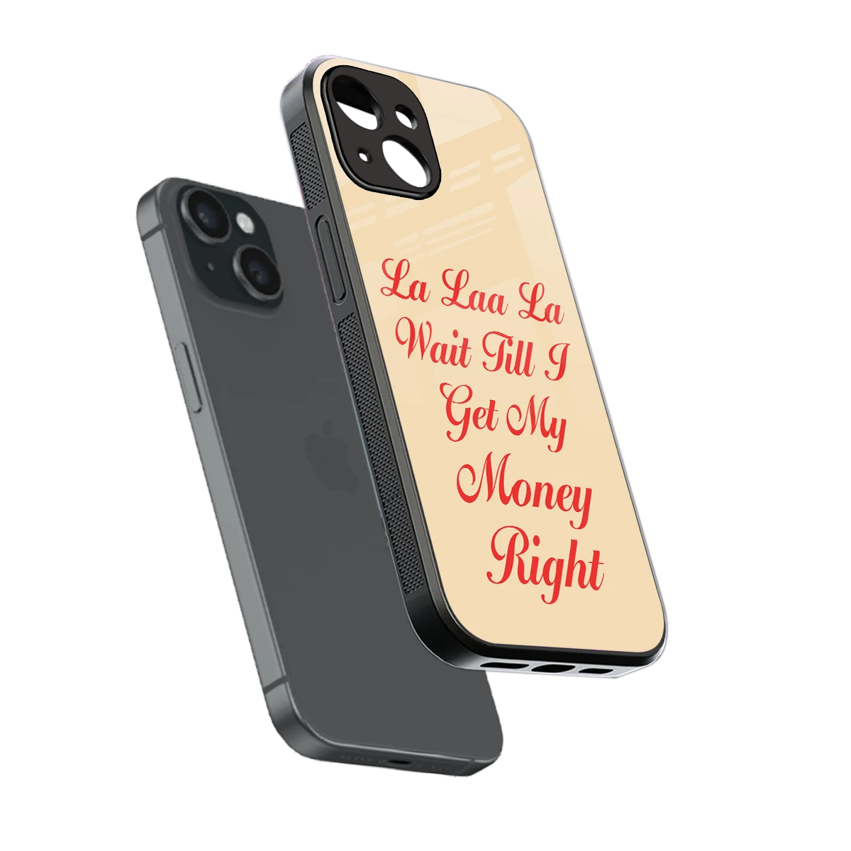 La Laa La sleek iphone 15 cover with tempered glass back and TPU edges