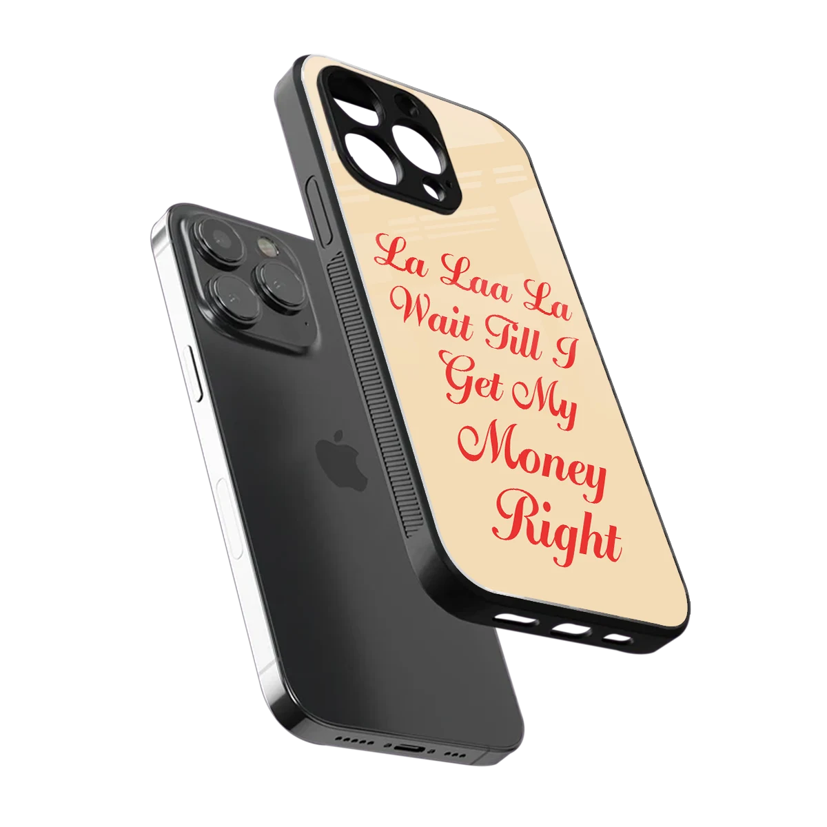 La Laa La sleek iphone 16 pro max cover with tempered glass back and TPU edges