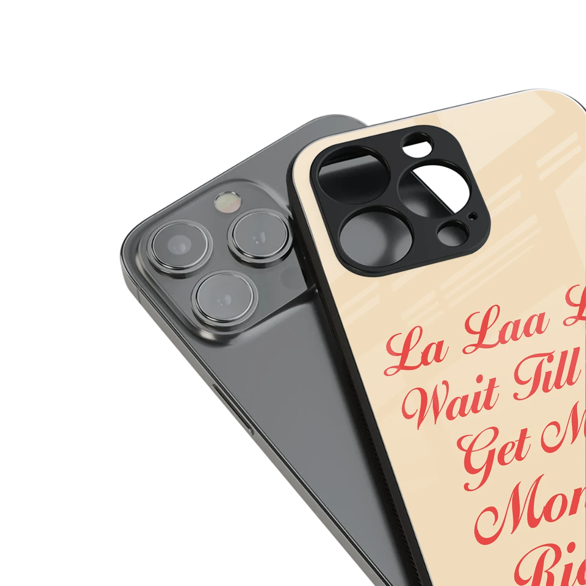 La Laa La stylish phone case for iphone 13 pro | glossy glass and slim fit