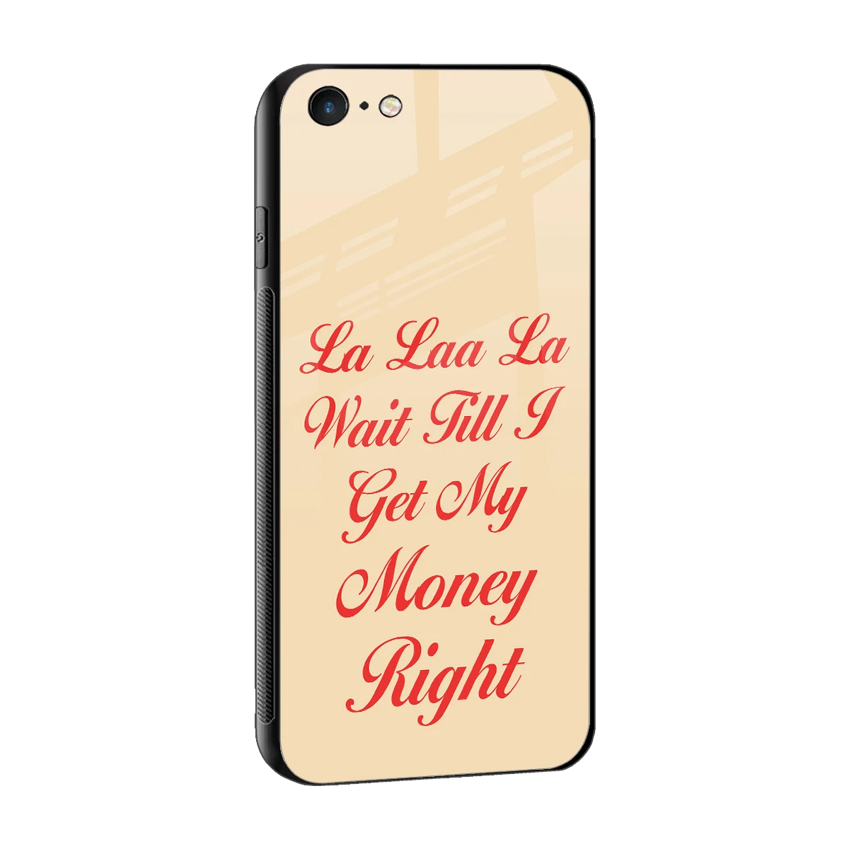 La Laa La sleek iphone 6s plus cover with tempered glass back and TPU edges