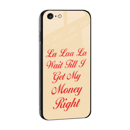 La Laa La sleek iphone 6s plus cover with tempered glass back and TPU edges