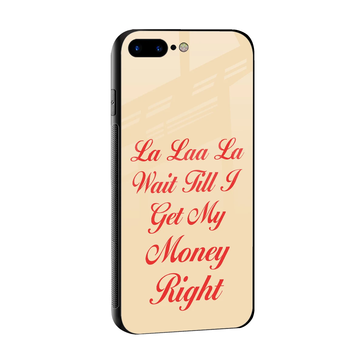 La Laa La sleek iphone 8 plus cover with tempered glass back and TPU edges