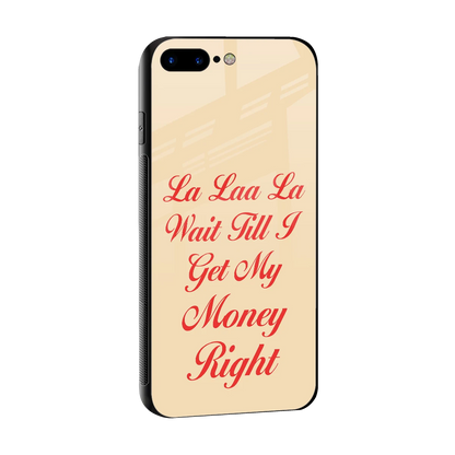 La Laa La sleek iphone 8 plus cover with tempered glass back and TPU edges