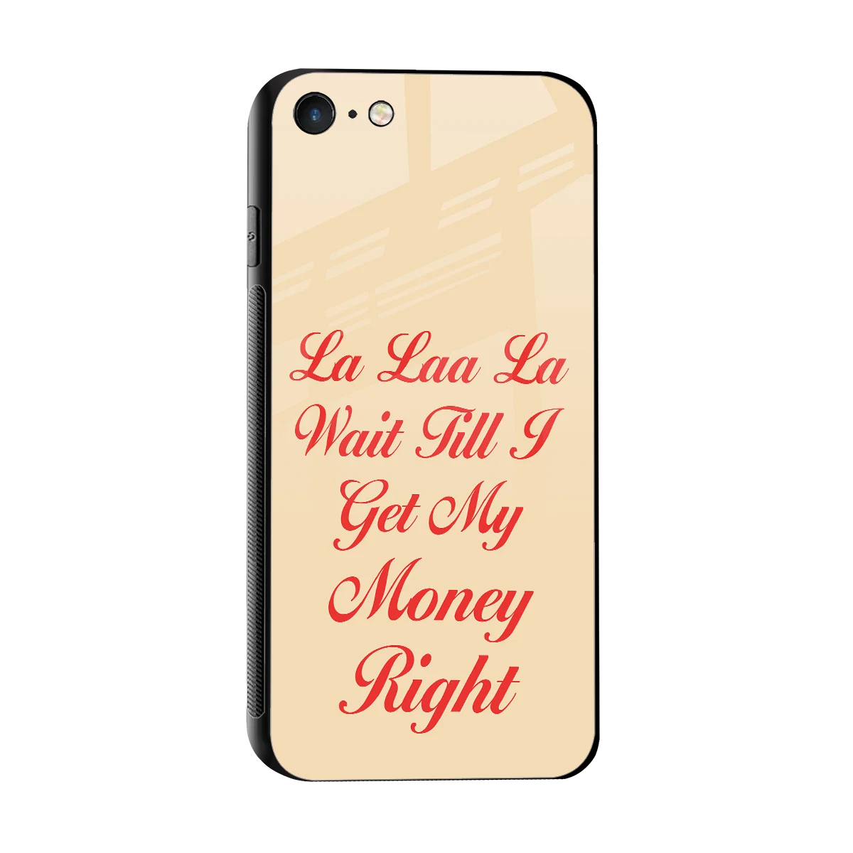 La Laa La sleek iphone 7 cover with tempered glass back and TPU edges