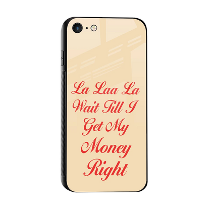 La Laa La sleek iphone 7 cover with tempered glass back and TPU edges