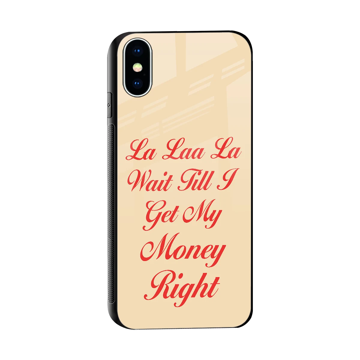 La Laa La sleek iphone x cover with tempered glass back and TPU edges