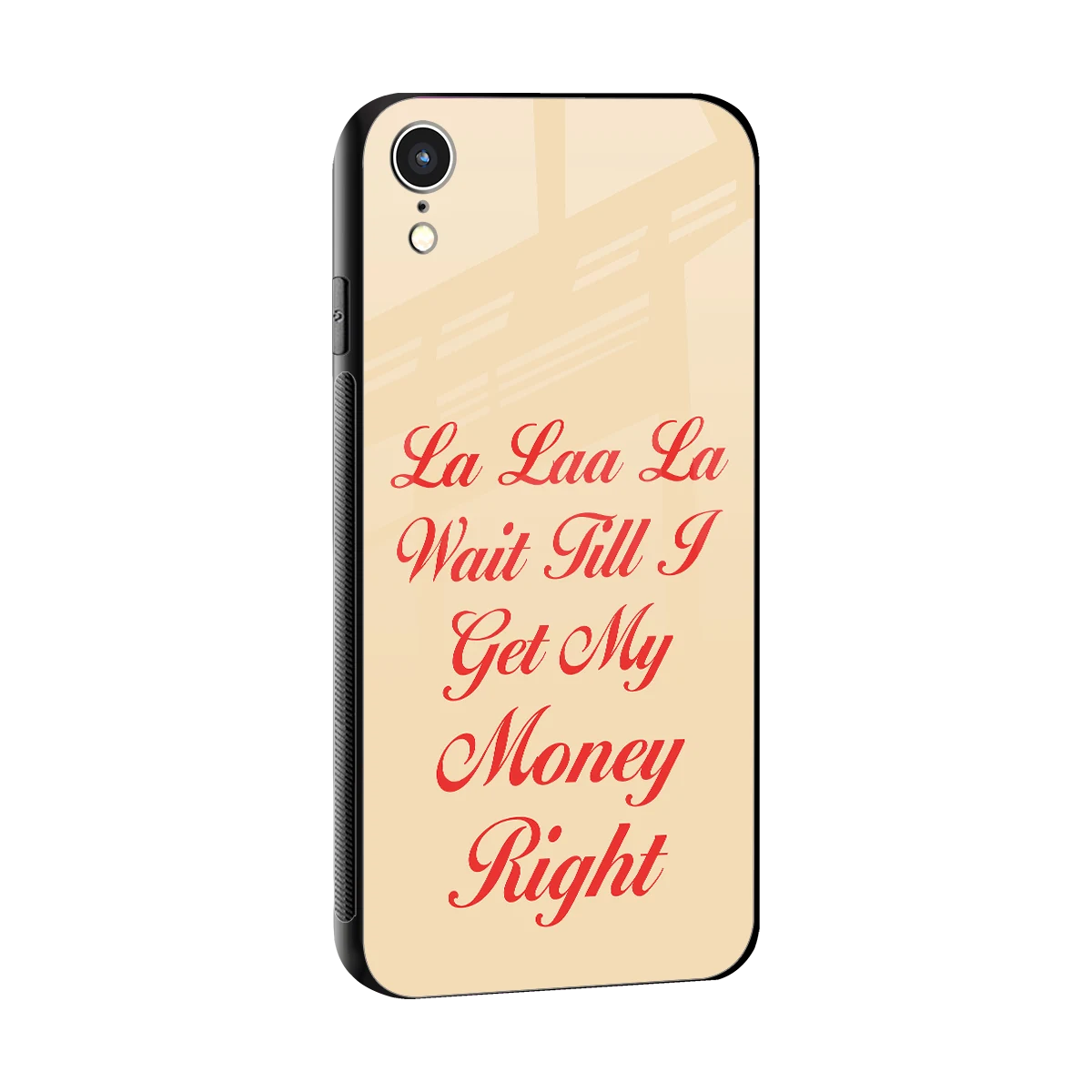 La Laa La sleek iphone xr cover with tempered glass back and TPU edges