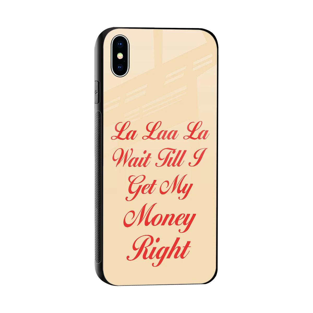 La Laa La sleek iphone xs max cover with tempered glass back and TPU edges