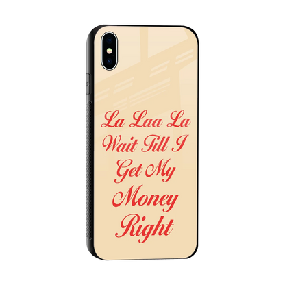La Laa La sleek iphone xs max cover with tempered glass back and TPU edges