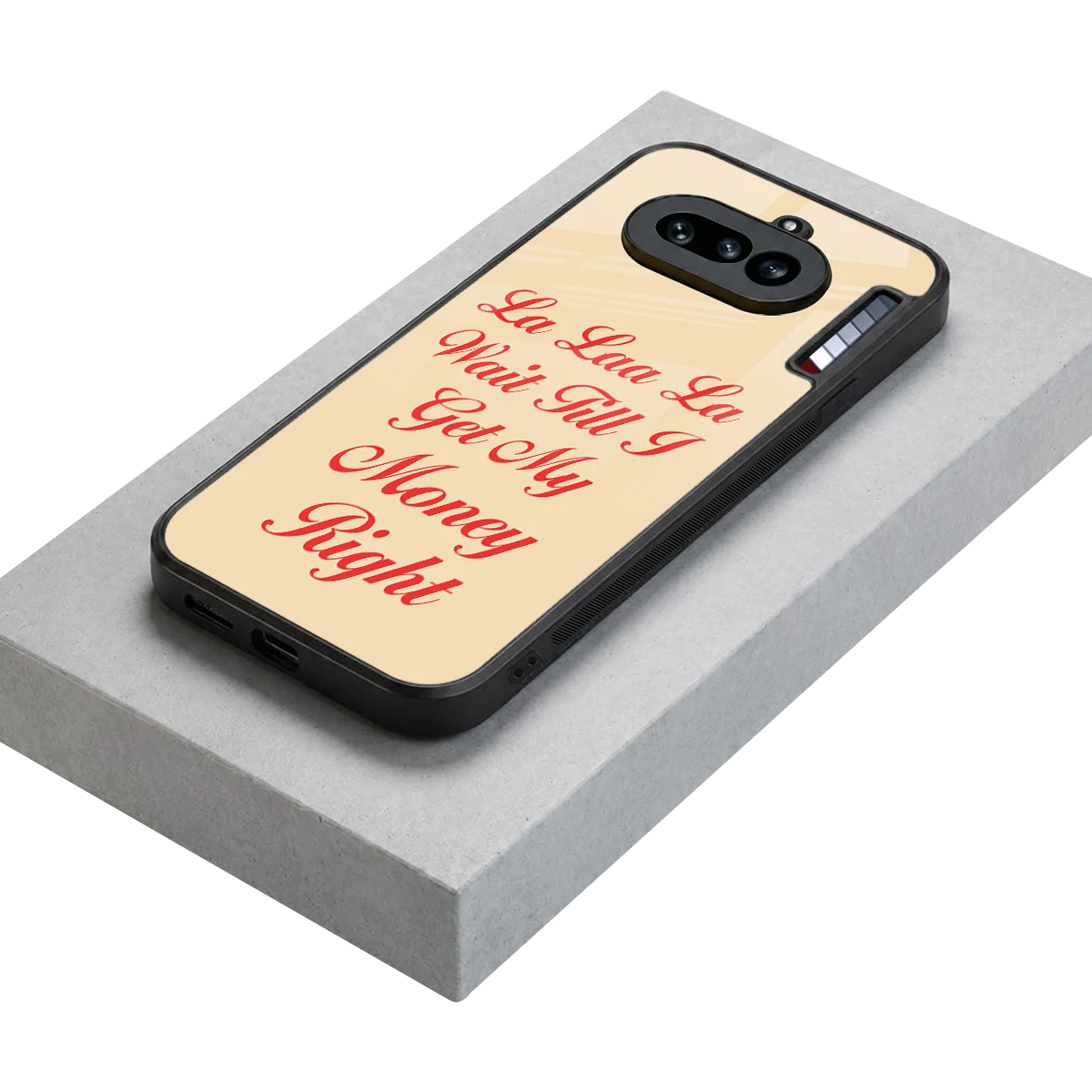 La Laa La stylish phone case for nothing phone 4a | glossy glass and slim fit