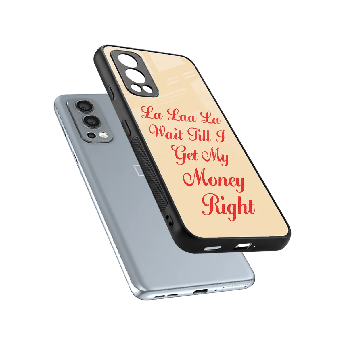 La Laa La sleek oneplus nord 2 cover with tempered glass back and TPU edges