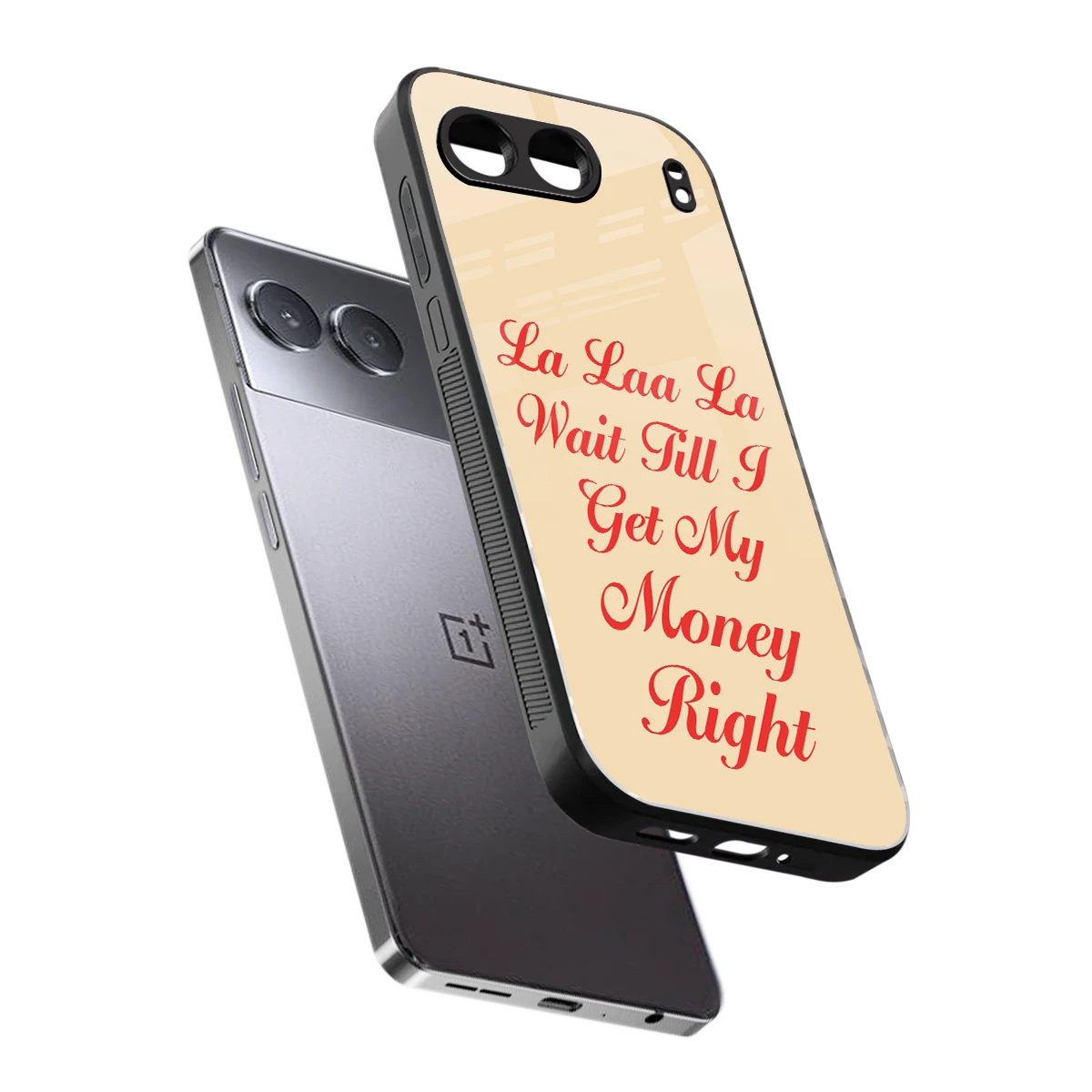 La Laa La sleek oneplus nord 4 cover with tempered glass back and TPU edges