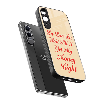La Laa La sleek oneplus nord ce 4 lite cover with tempered glass back and TPU edges
