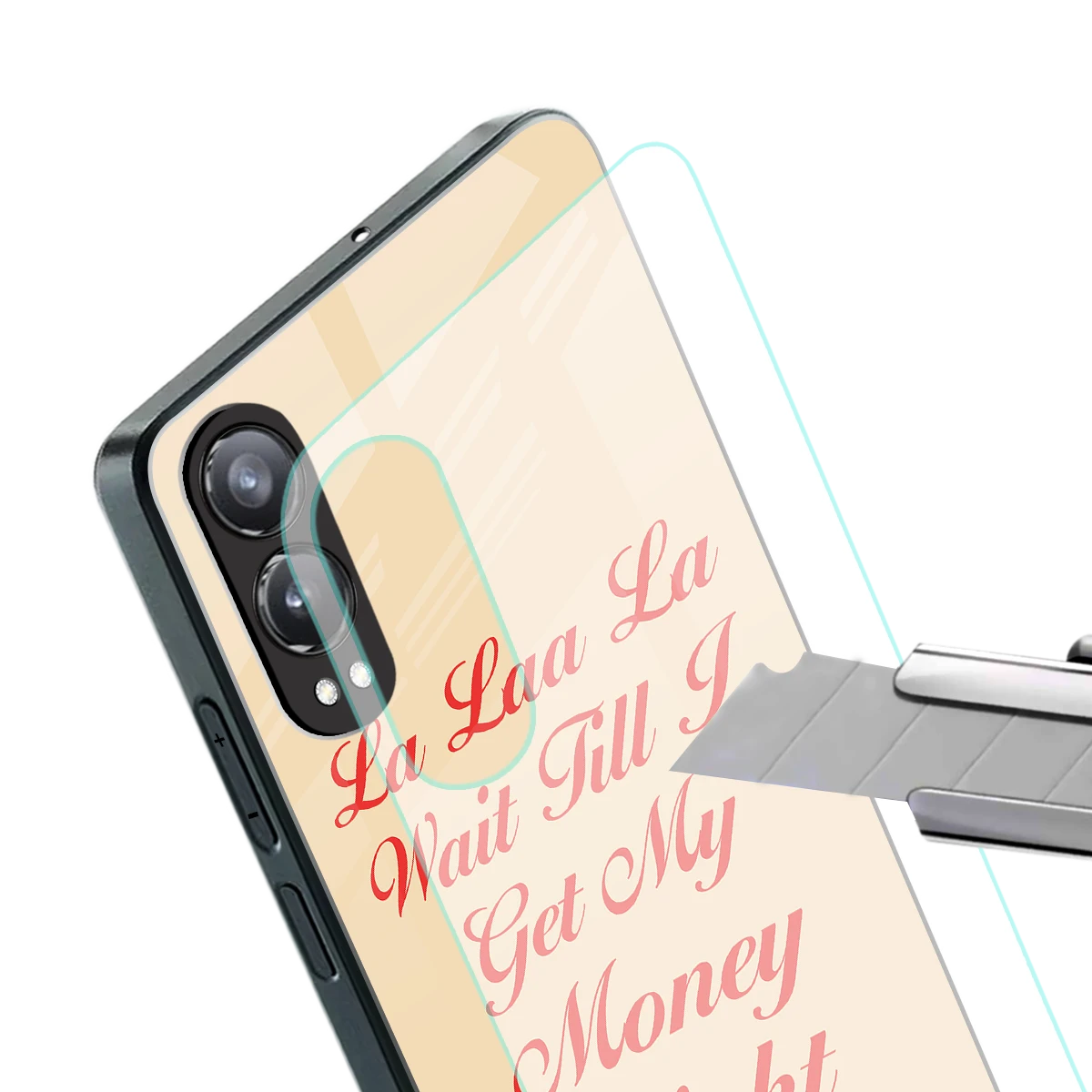 La Laa La stylish phone case for oneplus nord ce 4 lite | glossy glass and slim fit