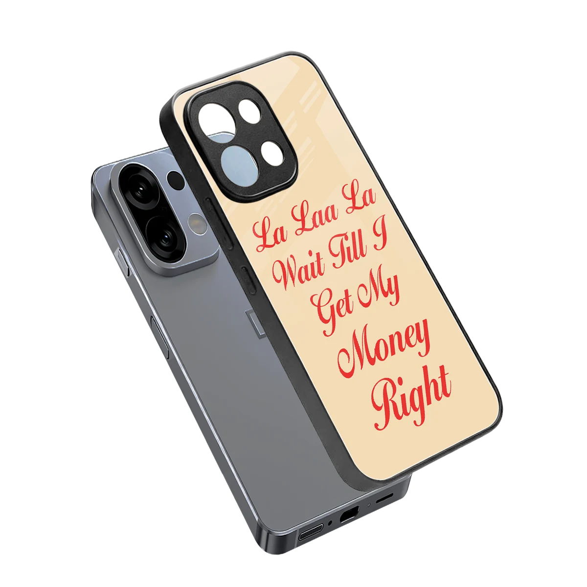 La Laa La sleek oppo k13 5g cover with tempered glass back and TPU edges