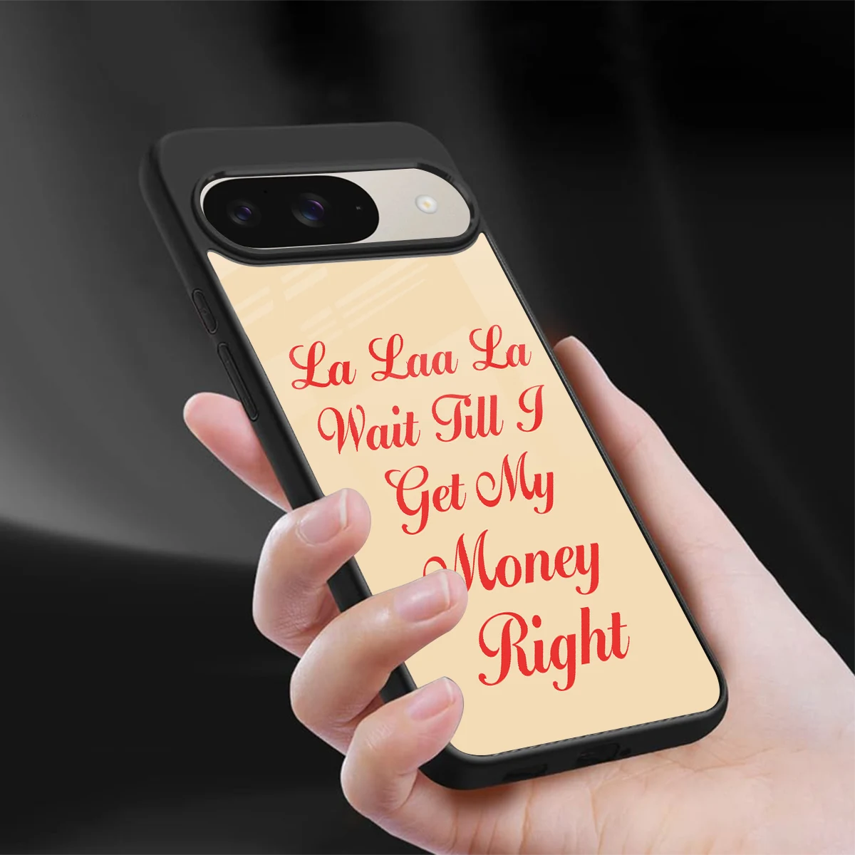 La Laa La sleek google pixel 9 cover with tempered glass back and TPU edges