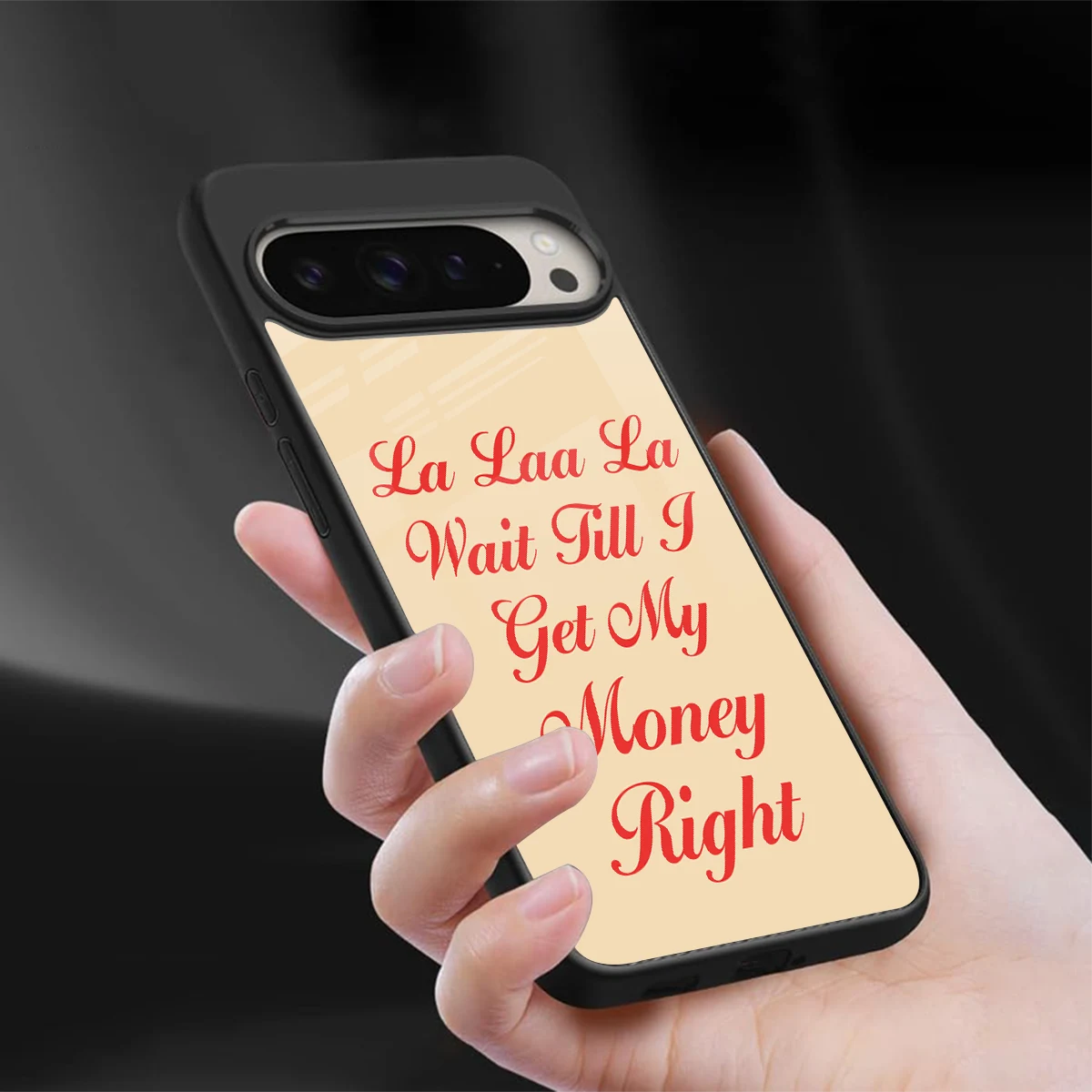 La Laa La sleek google pixel 9 pro xl cover with tempered glass back and TPU edges