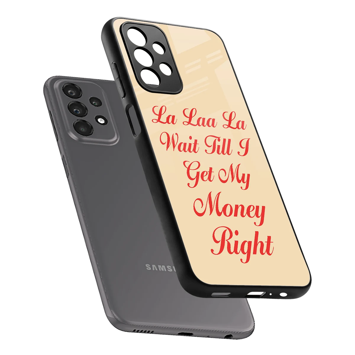 La Laa La sleek samsung galaxy a23 cover with tempered glass back and TPU edges