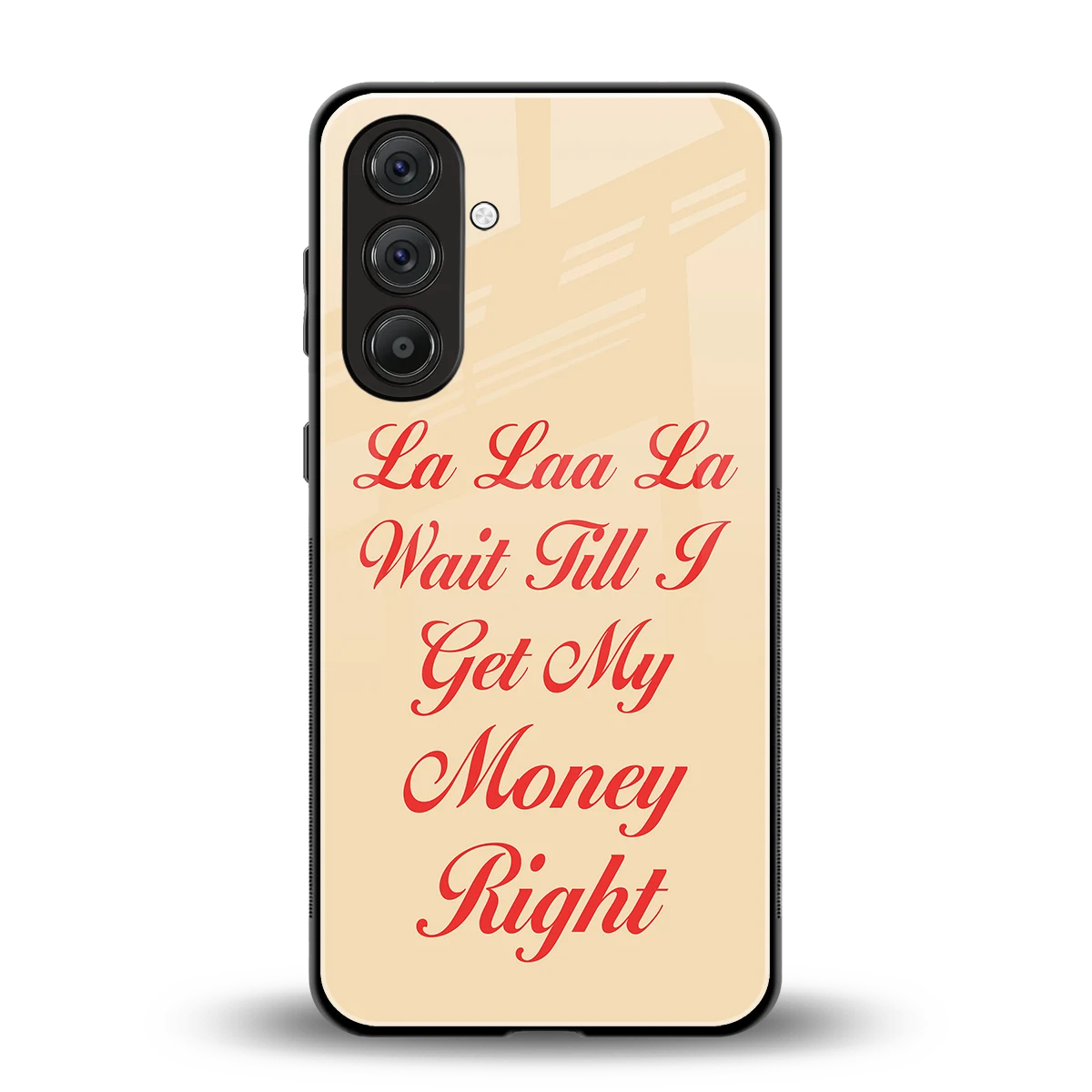 La Laa La back phone cover | glass case for samsung galaxy m36 5g
