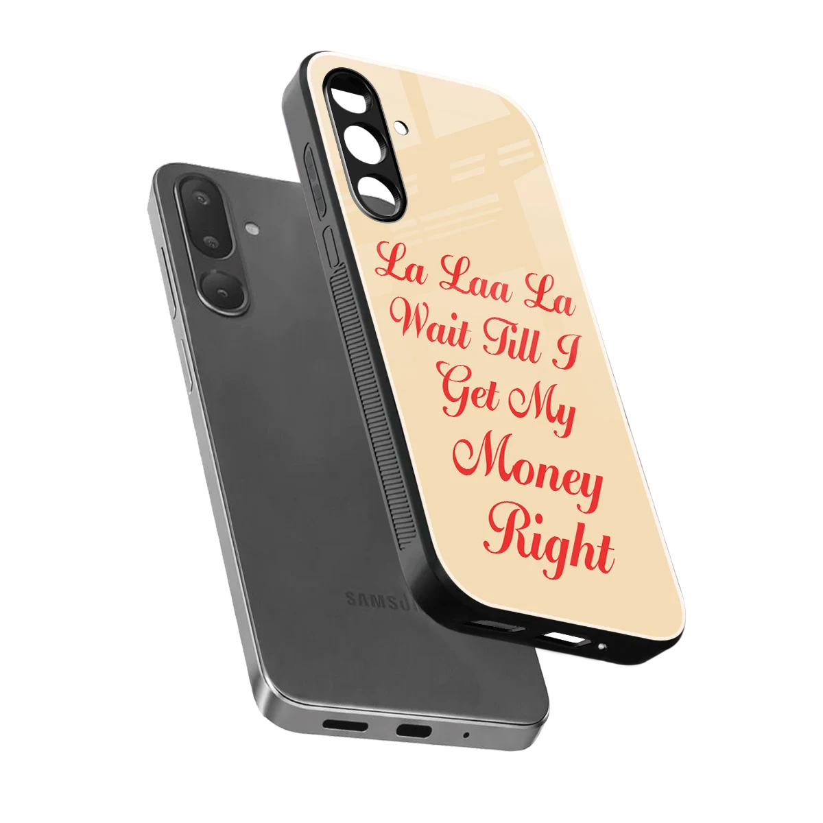 La Laa La sleek samsung galaxy m36 5g cover with tempered glass back and TPU edges