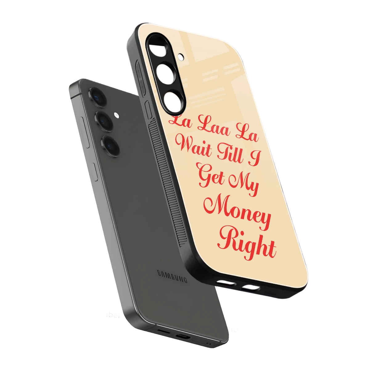 La Laa La sleek samsung galaxy s25 fe cover with tempered glass back and TPU edges
