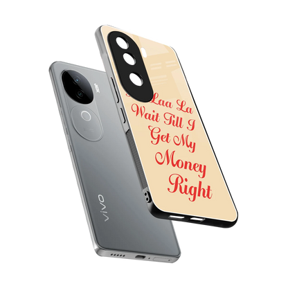 La Laa La sleek vivo v40e cover with tempered glass back and TPU edges