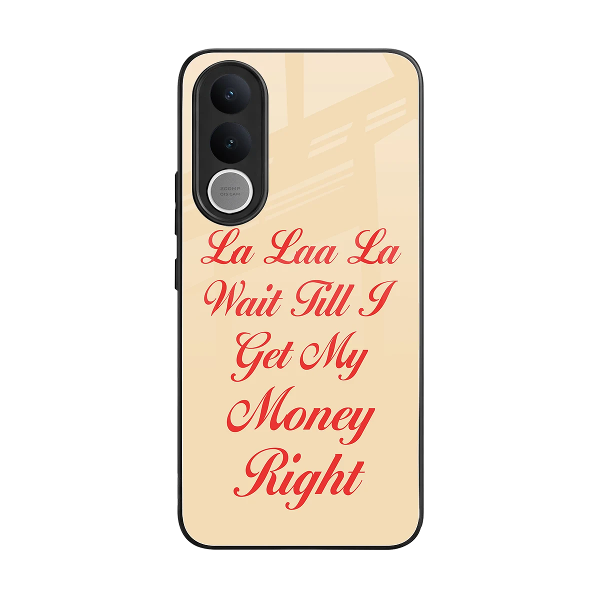 La Laa La back phone cover | glass case for vivo v70 fe