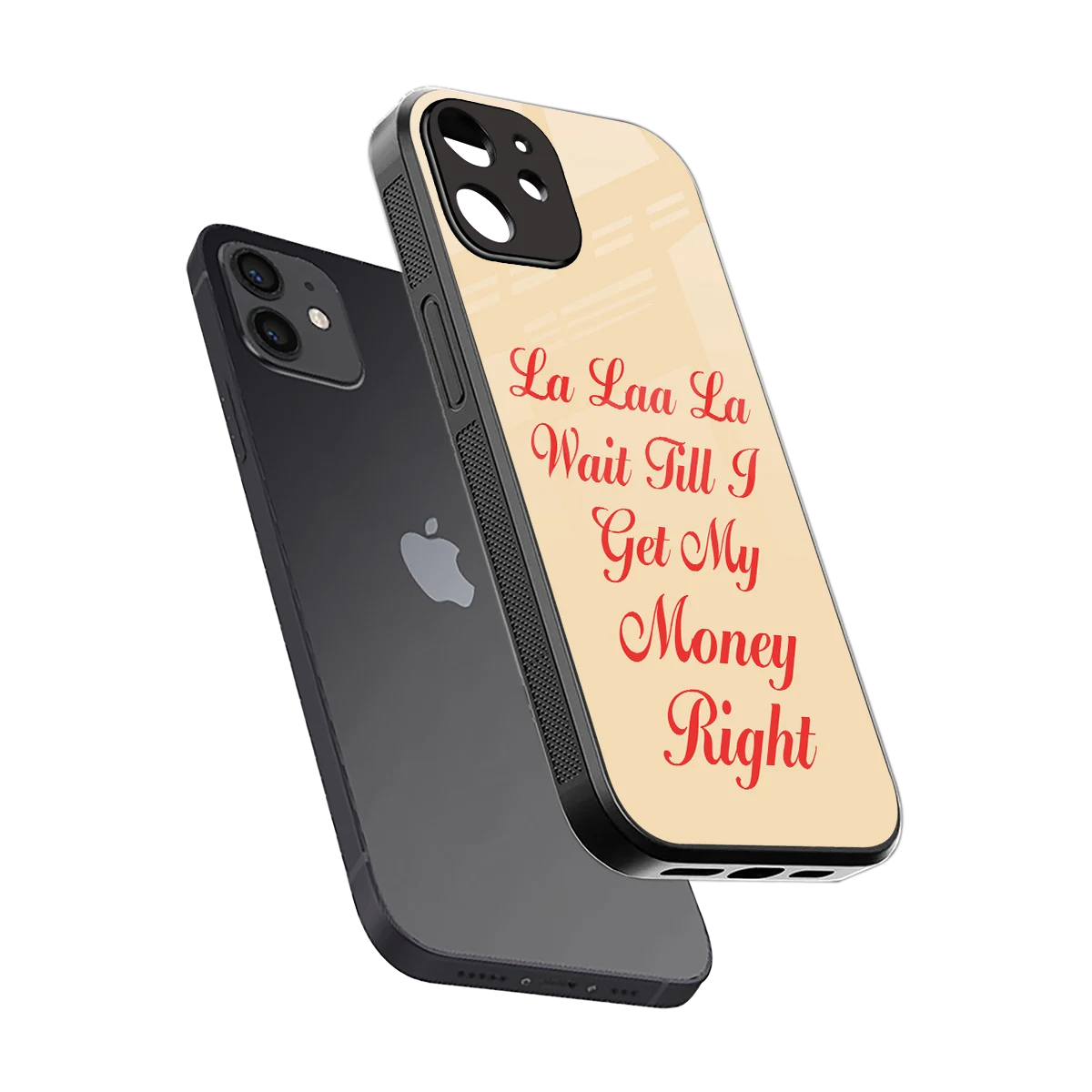 La Laa La sleek iphone 12 cover with tempered glass back and TPU edges