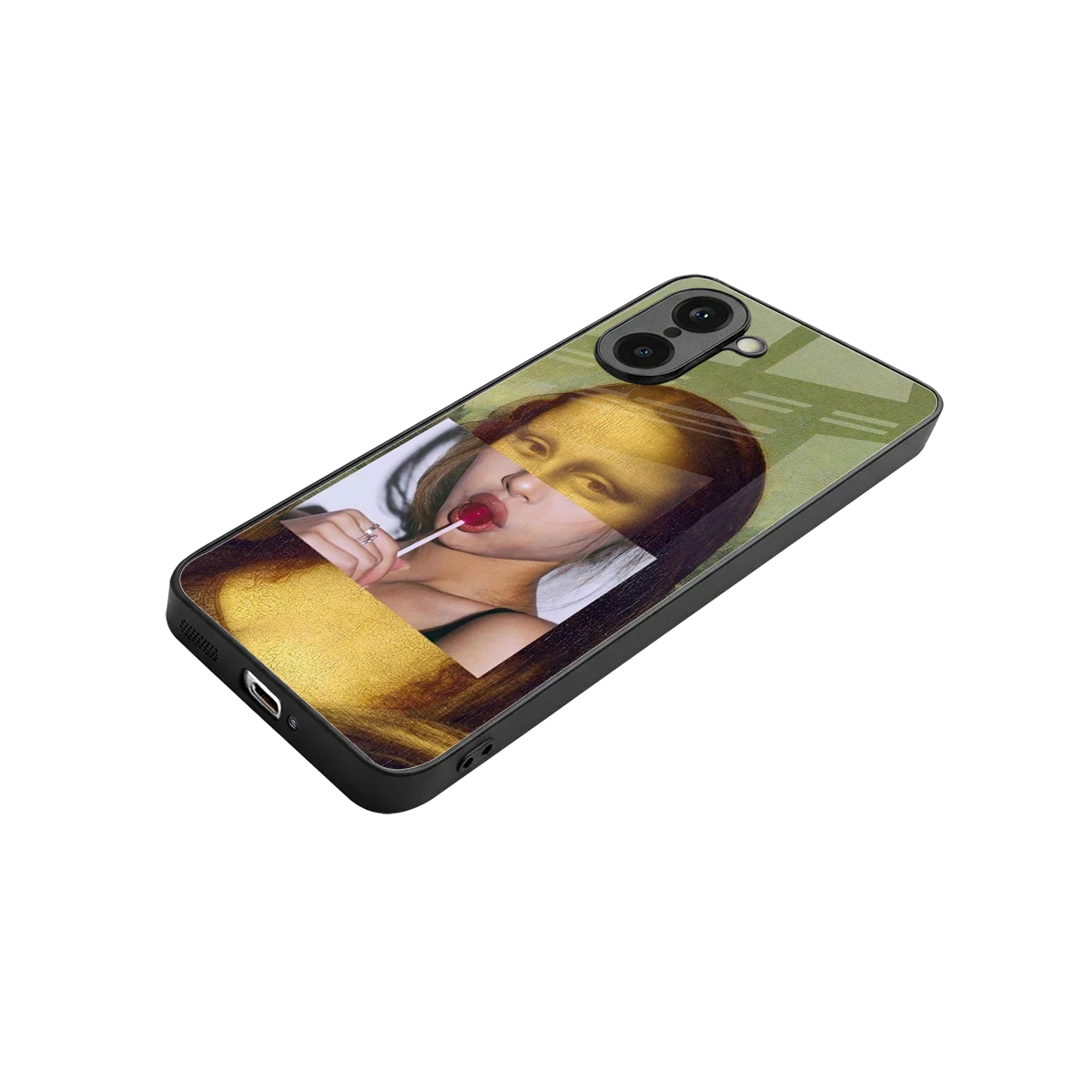 La Mona Lisa stylish phone case for oneplus nord ce5 5g | glossy glass and slim fit