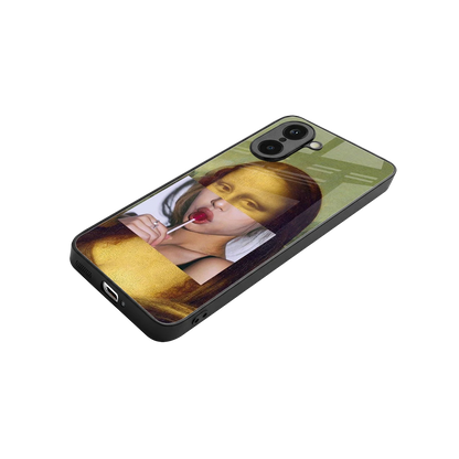 La Mona Lisa stylish phone case for oneplus nord ce5 5g | glossy glass and slim fit