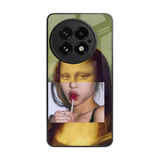 La Mona Lisa back phone cover | glass case for oneplus 13