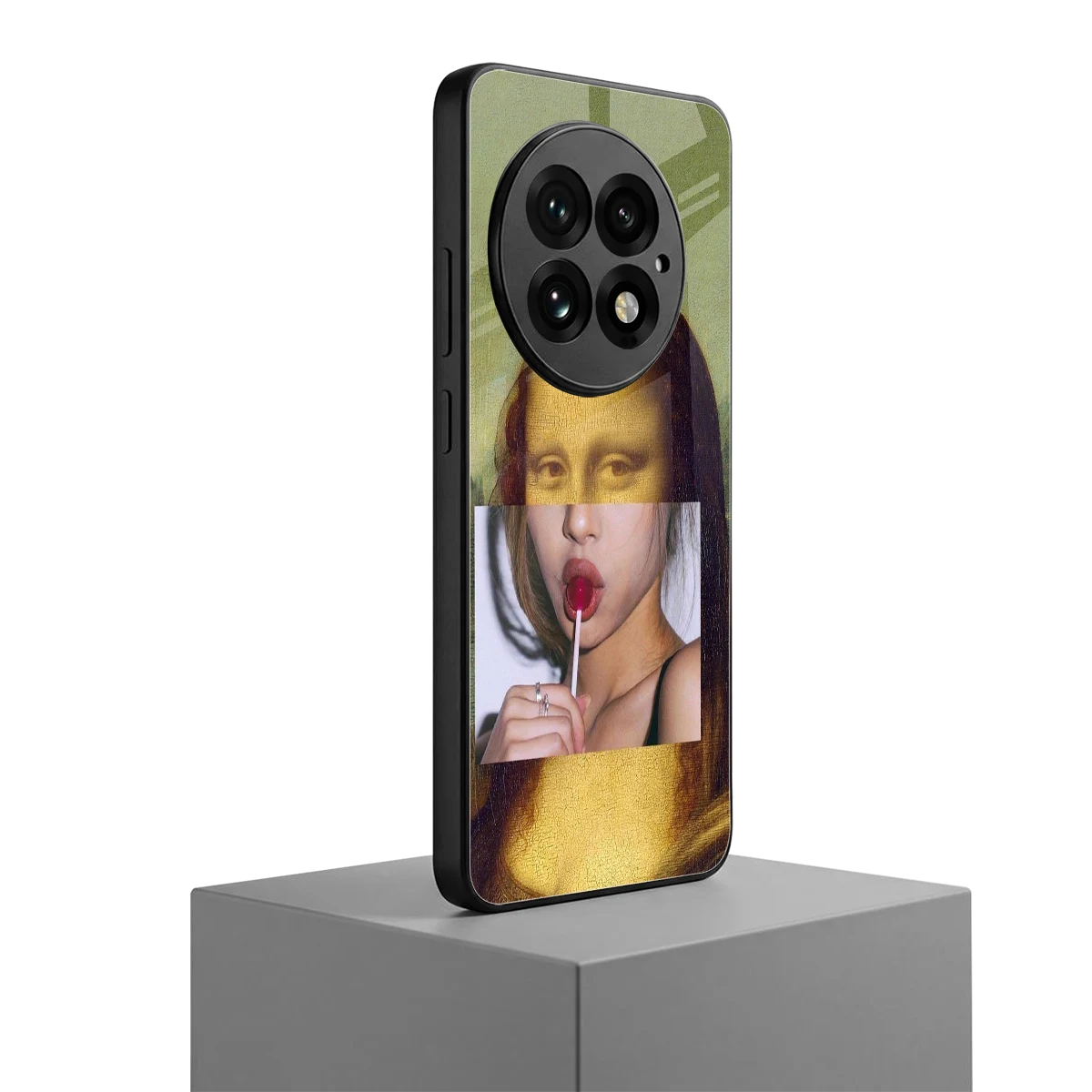 La Mona Lisa oneplus 13 mobile cover | shockproof glass phone case
