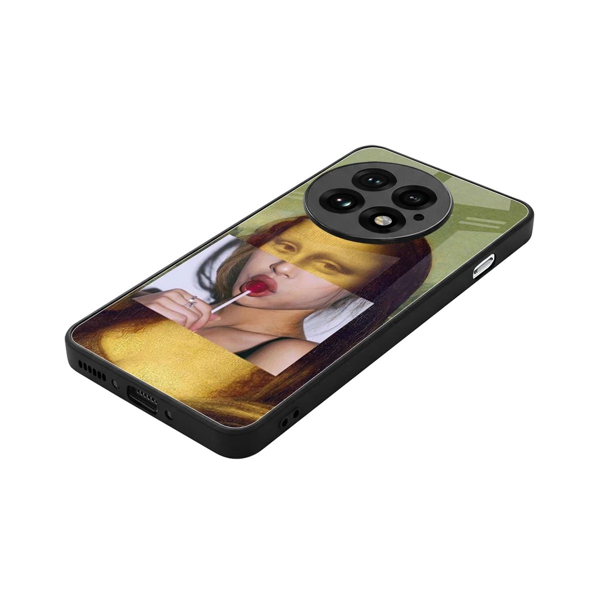 La Mona Lisa stylish phone case for oneplus 13 | glossy glass and slim fit