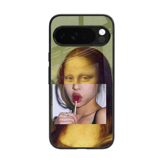 La Mona Lisa back phone cover | glass case for google pixel 10 pro xl