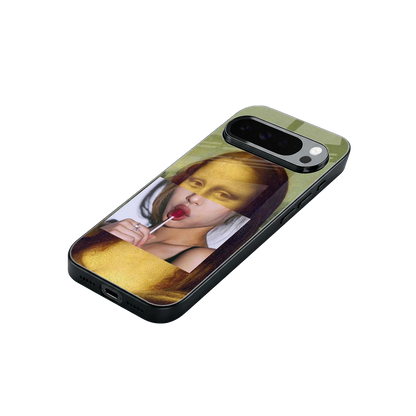 La Mona Lisa stylish phone case for google pixel 10 pro xl | glossy glass and slim fit