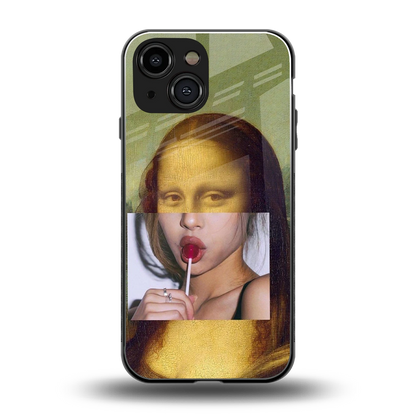 La Mona Lisa back phone cover | glass case for iphone 13 mini