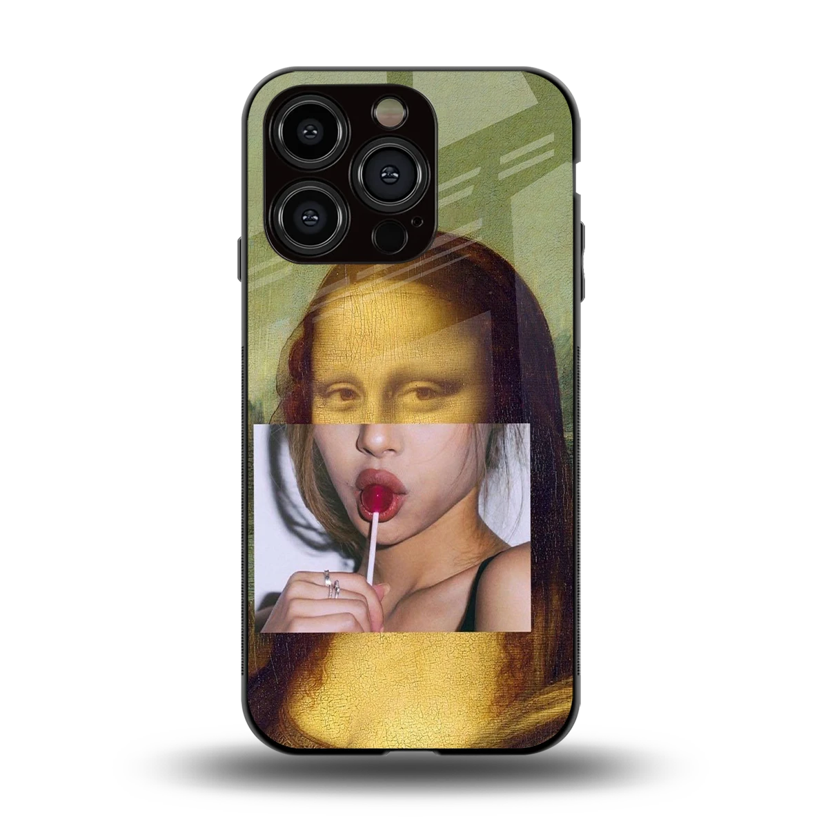 La Mona Lisa back phone cover | glass case for iphone 13 pro